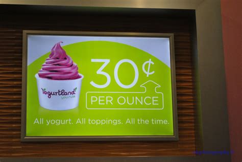 Yogurtland Price Per Ounce